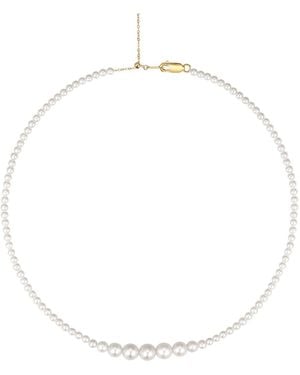 Katy Faye Isabelle Pearl Necklace - White