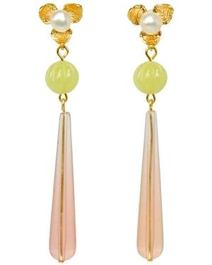 Malolo Jewelry Petal Mist Earrings - Yellow