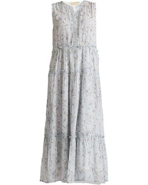 REISTOR Perfect Resort Maxi Crepe Dress - Grey