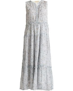 REISTOR Perfect Resort Maxi Crepe Dress - Grey