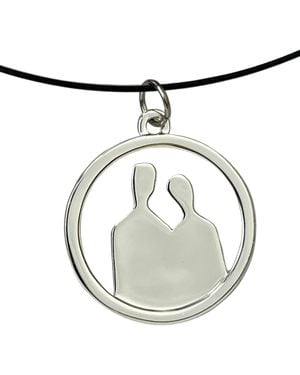 Yenny Cocq Llc Silhouette Couple Pendant, The Two Of Us - Metallic