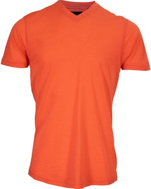 lords of harlech ' / Victor Merino V-Neck Tee - Orange