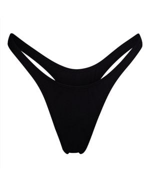 Minimale Animale Nolita Thong Bikini Bottom - Black