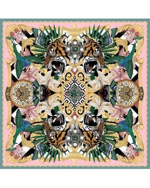 Emily Carter The Baroque Tiger Scarf - Green
