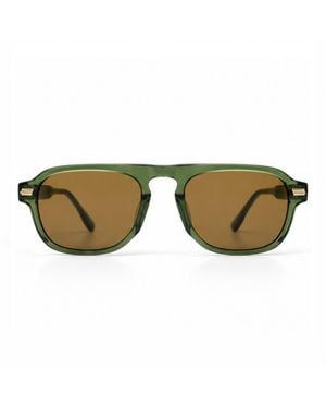 Cossimo Kensington Aviator Sunglasses - Green
