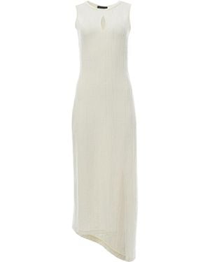 MARGOT VII Lotus Dress - White