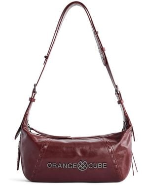 Orange Cube Metropolitan Hobo Bag - Purple