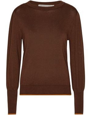 GROBUND Ingeborg Knit Blouse - Brown