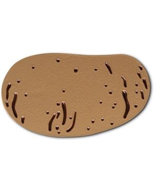 Make Heads Turn Enamel Pin Potato - Natural