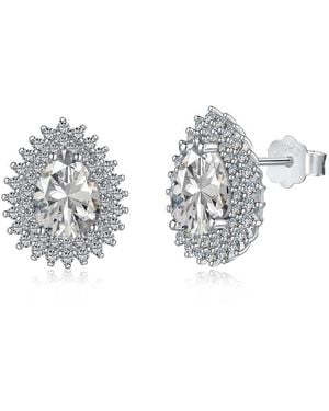 Viviana Halil The Celine Earrings – Sterling Feminine Statement Studs - Metallic
