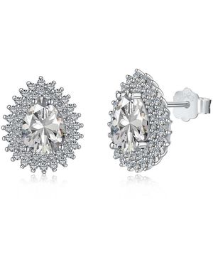 Viviana Halil The Celine Premium Zirconia Earrings - Metallic