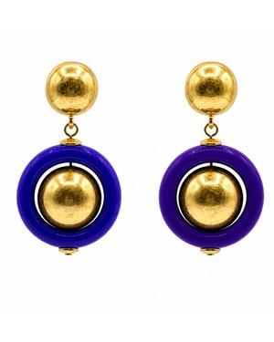 Michael Nash Jewelry Delaney And Earrings - Blue