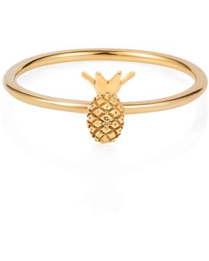 Lee Renee Tiny Pineapple Ring - Metallic