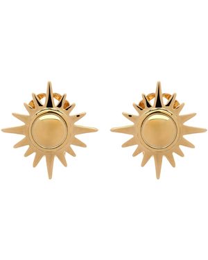 Emma Holland Jewellery Sunburst Clip Earrings - Metallic