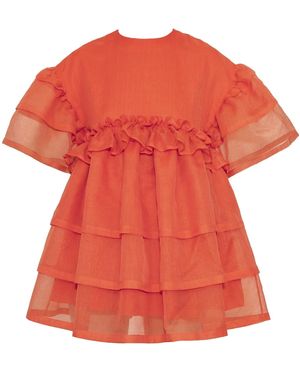 KAROLINA OZOLINSIUTE Saffron Mini A-Line Dress - Red