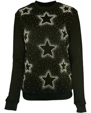 Any Old Iron Beaded Starburst Sweatshirt - Black