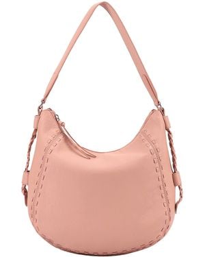 Lloyd Baker Penelope Leather Hobo/Shoulder Bag - Pink