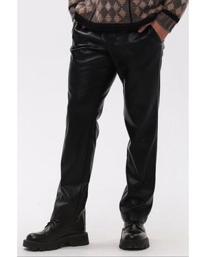Maison Bogomil Faux Leather Trousers - Black