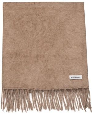 Bel Cashmere Brushed Cashmere Scarf - Brown
