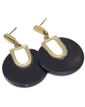 Lala Salama Bahari Resin Hoops - Blue