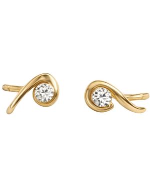 Lily Flo Jewellery It Didnt End There Necklace Diamond Earrings - Metallic