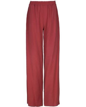 Conquista Brick Palazzo Pants - Red