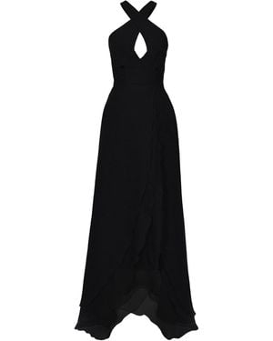 Anse Victorin Tiara Silk Dress - Black