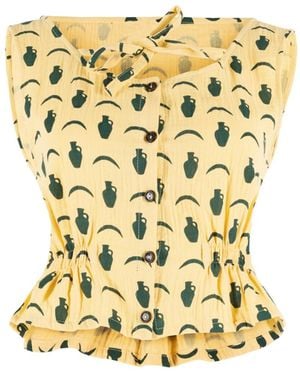 Solai Moonlit Amphora Top - Metallic