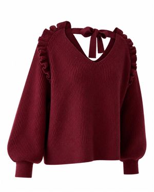 Mind Traveler Nora Burgundy Jumper - Red