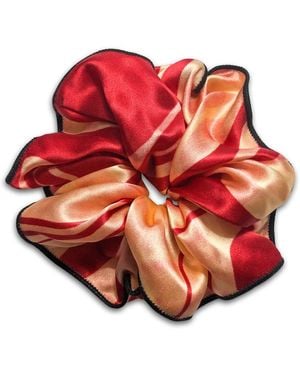 Rakhsh Rakhshi Carmine Sunset Italian Silk Twill Scrunchie - Red