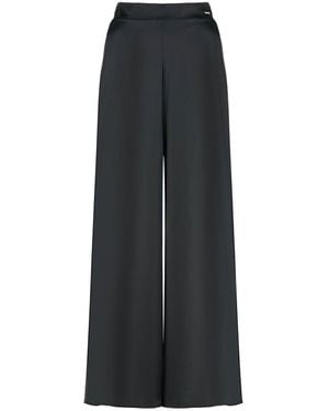 Vazaf Satin Trousers - Black