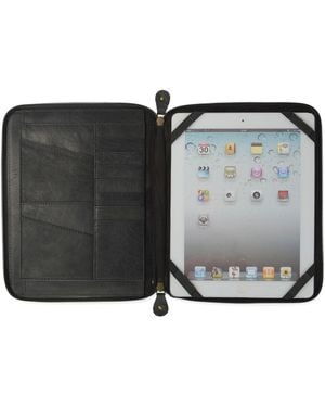 VIDA VIDA Classic Leather Ipad Organiser - Metallic