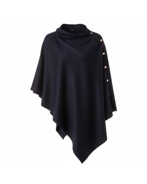 Franchetti Bond Gisellina Button Poncho - Blue