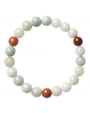 seree Pea Beaded Jade Bracelet - Metallic