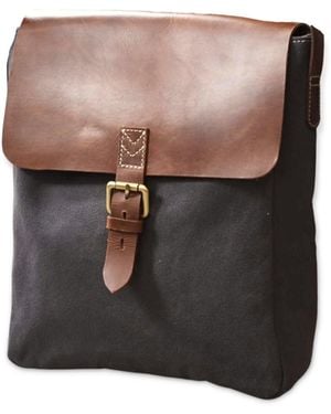 VIDA VIDA Canvas And Leather Cross Body Messenger Bag - Pink