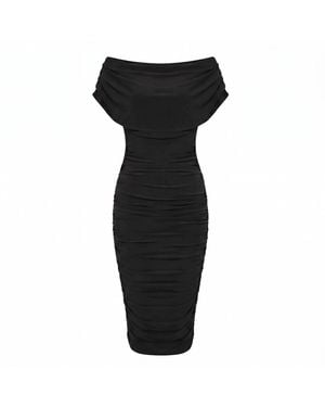 Atom Label Oxygen Dress - Black