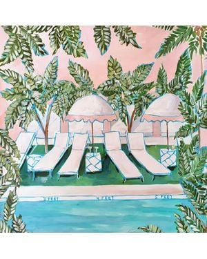 BANNIERE Lyford Cay Silk Scarf - Green