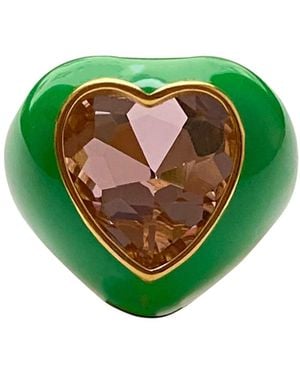 Smilla Brav Enamel Ring Misha - Green