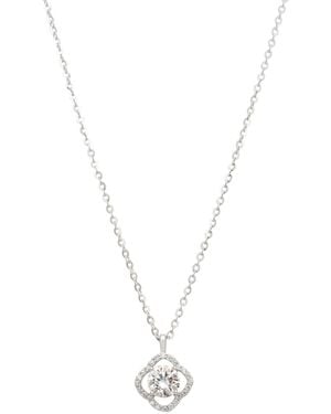 LÁTELITA London Floating Solitaire Moissanite Necklace - Metallic