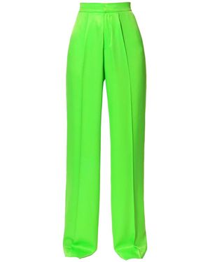 AGGI by HALEWSKI Jessie Satin Flash Trousers - Green