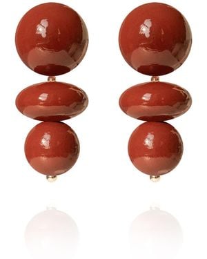 Saule Label Nola Earrings - Brown