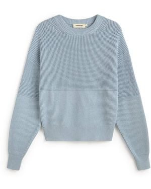 Thinking Mu Calia Light Cotton Sweater - Blue