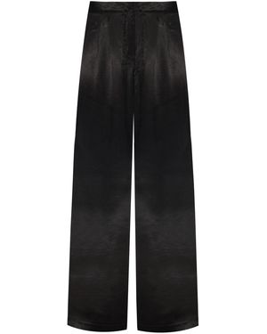 No'design Satin Palazzo Pants - Black