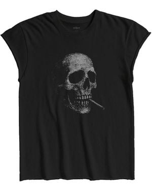 Other Smoking Skull Rocker Tee - Black