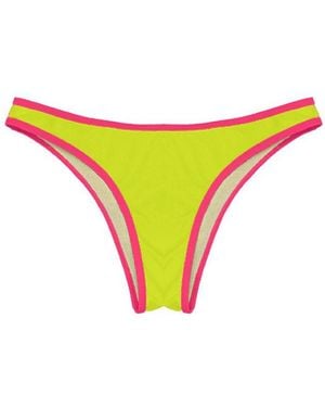 Kapture Dayglow Bikini Recycled Bottom - Yellow