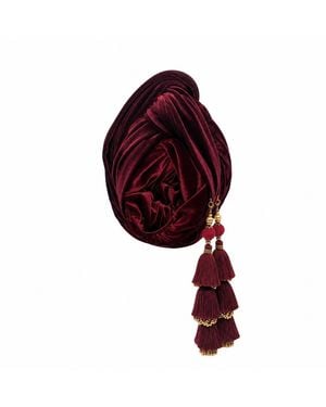 Julia Clancey Malbec Luxe Dorado Turban - Red