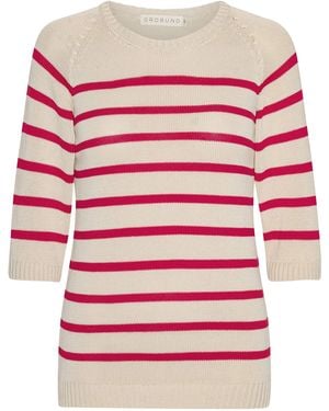 GROBUND Inga Knit T-Shirt - Red