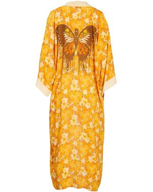 Henelle Neutrals Laurel Canyon Kimono - Yellow