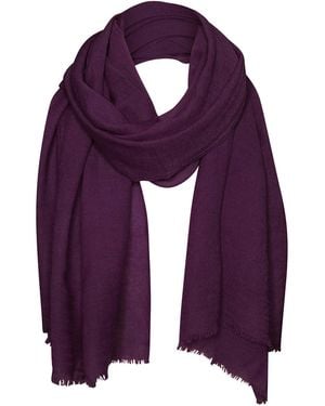 Alie Street London Aurielle Silk Wool Scarf Imperial - Purple