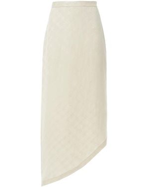 MARGOT VII Sky Nude Skirt - White